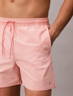 Calvin Klein Medium Badeshorts mit Tunnelzug - Seersucker^Herren BademodeFrisch Eingetroffen
