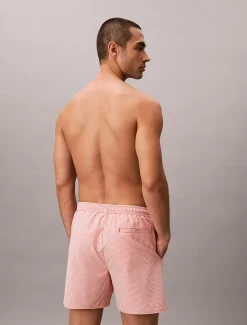 Calvin Klein Medium Badeshorts mit Tunnelzug - Seersucker^Herren BademodeFrisch Eingetroffen