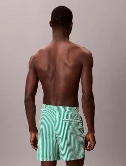 Calvin Klein Medium Badeshorts mit Tunnelzug – CK Monogram^Herren BademodeFrisch Eingetroffen