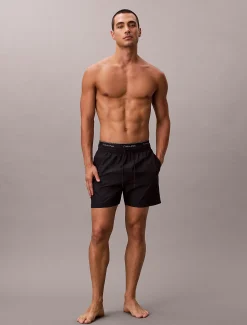 Calvin Klein Medium Badeshorts mit Tunnelzug – CK Essentials^Herren BademodeFrisch Eingetroffen