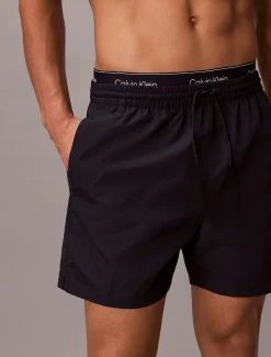 Calvin Klein Medium Badeshorts mit Tunnelzug – CK Essentials^Herren BademodeFrisch Eingetroffen