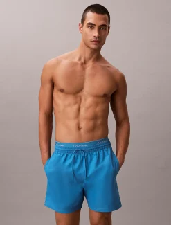 Calvin Klein Medium Badeshorts mit Tunnelzug – CK Essentials^Herren BademodeFrisch Eingetroffen