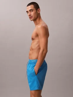 Calvin Klein Medium Badeshorts mit Tunnelzug – CK Essentials^Herren BademodeFrisch Eingetroffen