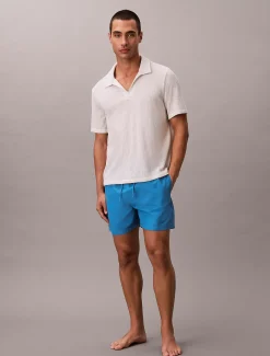 Calvin Klein Medium Badeshorts mit Tunnelzug – CK Essentials^Herren BademodeFrisch Eingetroffen