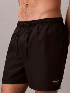 Calvin Klein Medium Badeshorts mit Tunnelzug – CK Monogram^Herren BademodeFrisch Eingetroffen