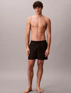 Calvin Klein Medium Badeshorts mit Tunnelzug – CK Monogram^Herren BademodeFrisch Eingetroffen