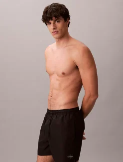 Calvin Klein Medium Badeshorts mit Tunnelzug – CK Monogram^Herren BademodeFrisch Eingetroffen