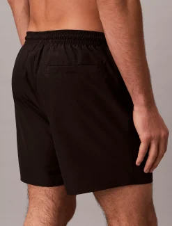 Calvin Klein Medium Badeshorts mit Tunnelzug – CK Monogram^Herren BademodeFrisch Eingetroffen