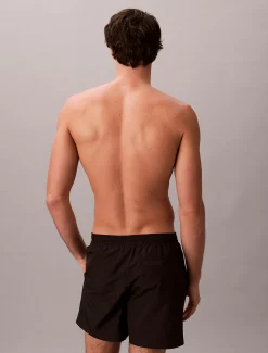 Calvin Klein Medium Badeshorts mit Tunnelzug – CK Monogram^Herren BademodeFrisch Eingetroffen