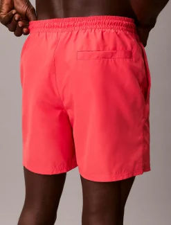 Calvin Klein Medium Badeshorts mit Tunnelzug – CK Monogram^Herren BademodeFrisch Eingetroffen