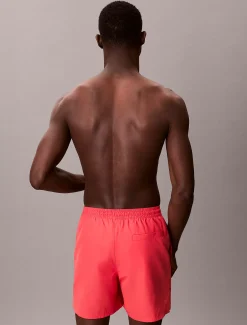 Calvin Klein Medium Badeshorts mit Tunnelzug – CK Monogram^Herren BademodeFrisch Eingetroffen