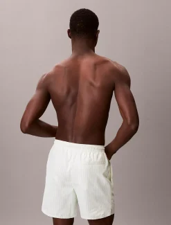 Calvin Klein Medium Badeshorts mit Tunnelzug – CK Monogram^Herren BademodeFrisch Eingetroffen