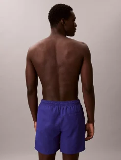 Calvin Klein Medium Badeshorts mit Tunnelzug – CK Monogram^Herren BademodeFrisch Eingetroffen