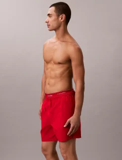 Calvin Klein Medium Badeshorts mit Tunnelzug – CK Essentials^Herren BademodeFrisch Eingetroffen