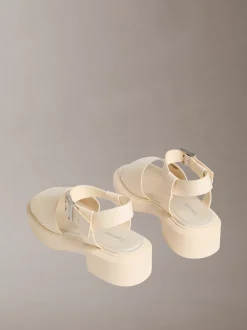 Calvin Klein Melanie - Klobige Sandalen aus Leder^Damen SandalenFrisch Eingetroffen