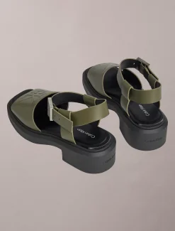 Calvin Klein Melanie - Klobige Sandalen aus Leder^Damen SandalenFrisch Eingetroffen