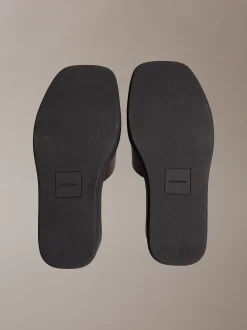 Calvin Klein Melia - Plateau-Keilsandaletten aus Leder^Damen SandalenFrisch Eingetroffen