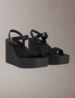 Calvin Klein Melia - Plateau-Wedges mit Logo^Damen SandalenFrisch Eingetroffen