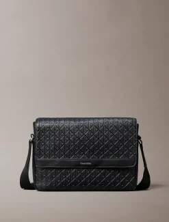 Calvin Klein Messenger Bag mit geprägter Emblem-Logo-Klappe^Herren Umhängetaschen & Schultertaschen|Taschen