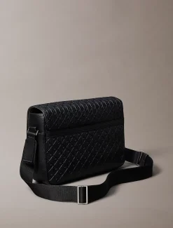 Calvin Klein Messenger Bag mit geprägter Emblem-Logo-Klappe^Herren Umhängetaschen & Schultertaschen|Taschen