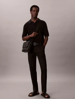 Calvin Klein Messenger Bag mit geprägter Emblem-Logo-Klappe^Herren Umhängetaschen & Schultertaschen|Taschen