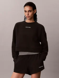 Calvin Klein Mid Rise Shorts aus weicher Baumwoll-Frottee-Mischung^Damen Hosen & Shorts|Hosen & Shorts