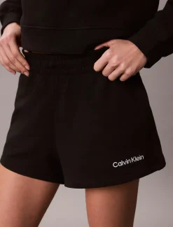 Calvin Klein Mid Rise Shorts aus weicher Baumwoll-Frottee-Mischung^Damen Hosen & Shorts|Hosen & Shorts
