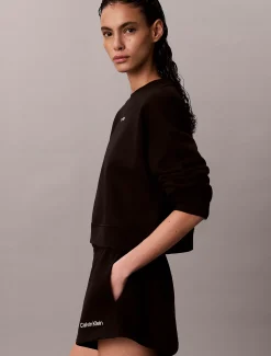 Calvin Klein Mid Rise Shorts aus weicher Baumwoll-Frottee-Mischung^Damen Hosen & Shorts|Hosen & Shorts