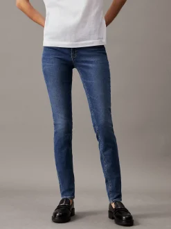 Calvin Klein Mid Rise Skinny Jeans^Damen High Rise Skinny|Mom Jeans