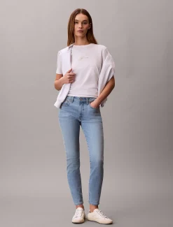 Calvin Klein Mid Rise Skinny Jeans^Damen High Rise Skinny|Mom Jeans