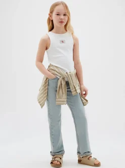 Calvin Klein Mid Rise Straight Jeans^Kinder Hosen & Shorts|Kleidung