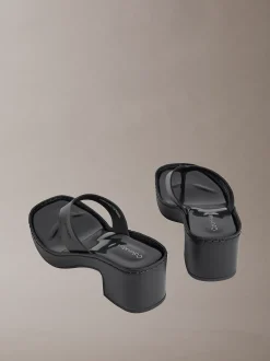 Calvin Klein Milana - Zehentrenner-Sandalen mit Absatz^Damen SandalenFrisch Eingetroffen