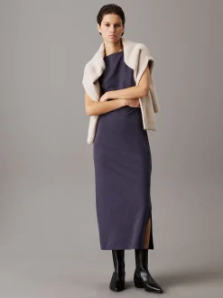 Calvin Klein Milano-Jersey-Kleid mit Cut-out-Detail^Damen Kleider & Röcke