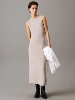 Calvin Klein Milano-Jersey-Kleid mit Cut-out-Detail^Damen Kleider & Röcke