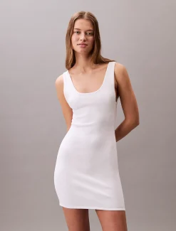 Calvin Klein Minikleid mit überkreuztem Rücken^Damen Kleider & Röcke|T-shirts & Tops