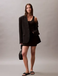 Calvin Klein Minikleid mit überkreuztem Rücken^Damen Kleider & Röcke|T-shirts & Tops