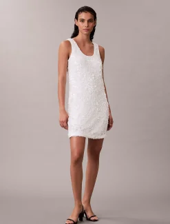 Calvin Klein Minikleid mit Pailletten^Damen Kleider & Röcke