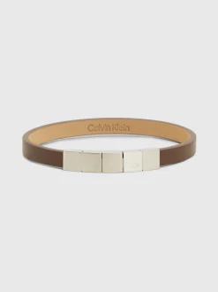 Calvin Klein Minimalistisches verstellbares Lederarmband^Herren Uhren & Schmuck