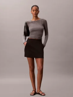 Calvin Klein Minirock aus Stretch-Jersey^Damen Kleider & Röcke