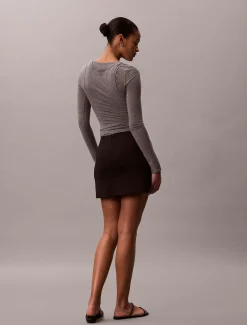 Calvin Klein Minirock aus Stretch-Jersey^Damen Kleider & Röcke