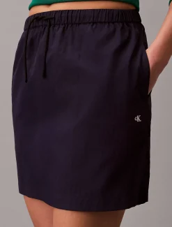 Calvin Klein Minirock aus weichem Nylon^Damen Kleider & Röcke