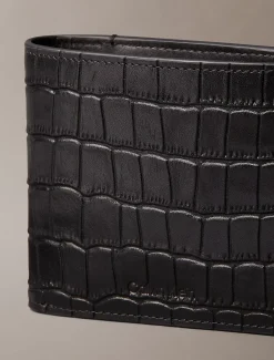 Calvin Klein Münz-Portemonnaie aus geprägtem Krokoleder^Herren Geldbörsen & Kartenetuis