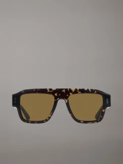 Calvin Klein Modifizierte rechteckige Sonnenbrille CK25509S^Herren Sonnenbrillen