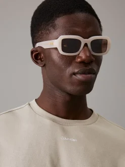 Calvin Klein Modifizierte rechteckige Sonnenbrille CK24511S^Damen Sonnenbrillen|BademodeFrisch Eingetroffen