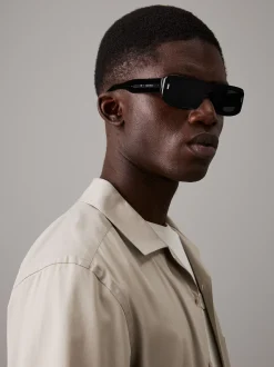 Calvin Klein Modifizierte rechteckige Sonnenbrille CK24503S^Damen Sonnenbrillen|BademodeFrisch Eingetroffen