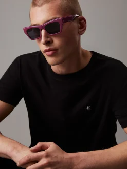 Calvin Klein Modifizierte rechteckige Sonnenbrille CKJ24602S^Damen Sonnenbrillen|Sonnenbrillen