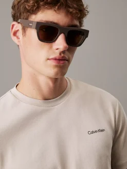 Calvin Klein Modifizierte rechteckige Sonnenbrille CK24510S^Herren Sonnenbrillen|BademodeFrisch Eingetroffen