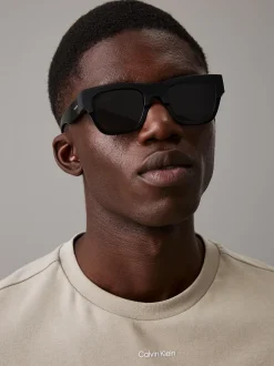 Calvin Klein Modifizierte rechteckige Sonnenbrille CK24510S^Herren Sonnenbrillen|BademodeFrisch Eingetroffen