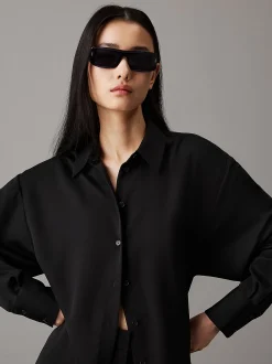 Calvin Klein Modifizierte rechteckige Sonnenbrille CK24503S^Damen Sonnenbrillen|BademodeFrisch Eingetroffen