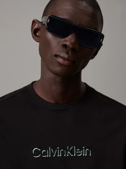 Calvin Klein Modifizierte rechteckige Sonnenbrille CK24503S^Damen Sonnenbrillen|BademodeFrisch Eingetroffen